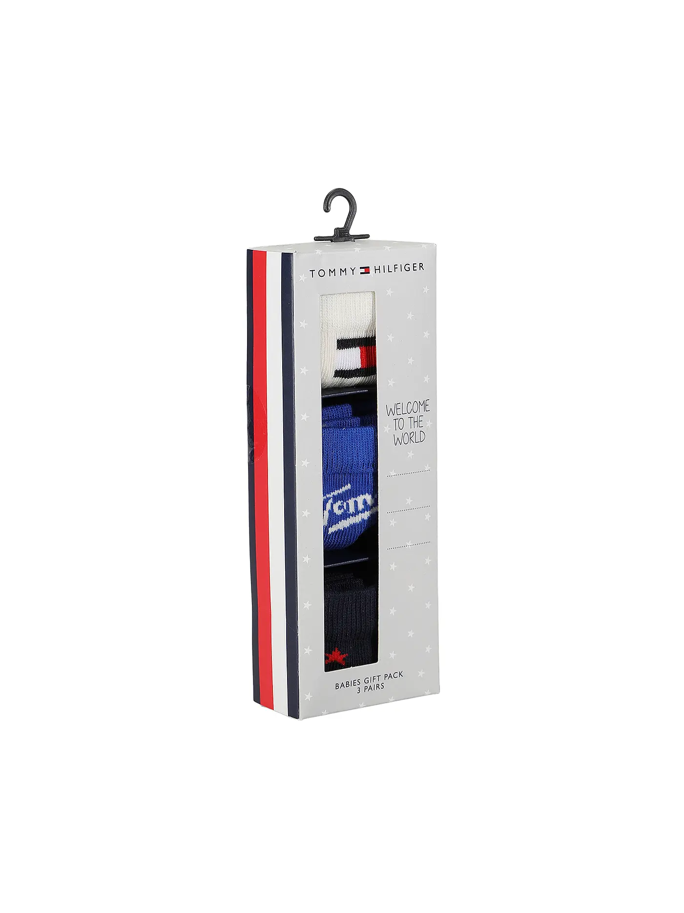 TOMMY HILFIGER | Mädchen Socken Geschenkebox 3-er Pkg. pink combo | blau